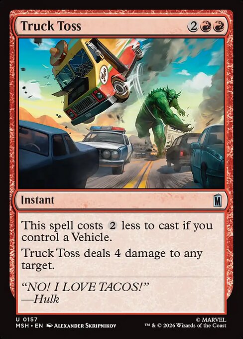 Truck Toss - Magic: The Gathering MSH #157
