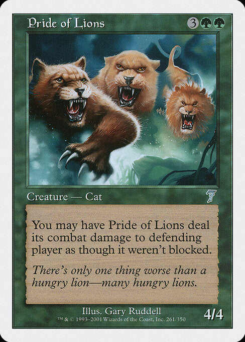 Pride of Lions - Magic: The Gathering 7ED #261