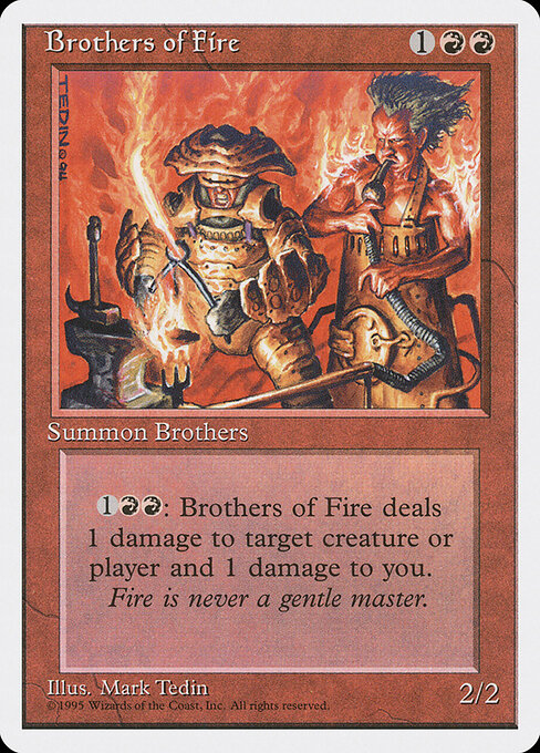 Brothers of Fire - Magic: The Gathering 4ED #179