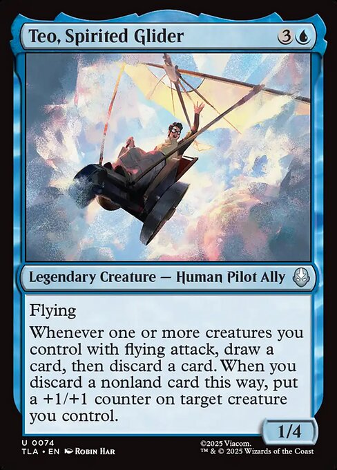 Teo, Spirited Glider - Magic: The Gathering TLA #74