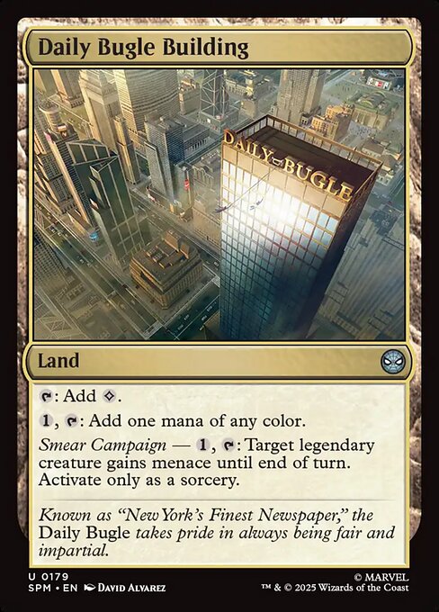 Daily Bugle Building - Magic: The Gathering SPM #179