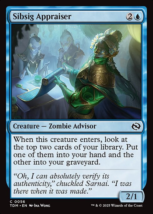 Sibsig Appraiser - Magic: The Gathering TDM #56