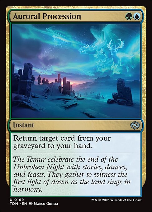 Auroral Procession - Magic: The Gathering TDM #169