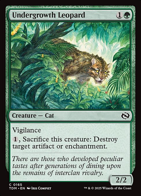 Undergrowth Leopard - Magic: The Gathering TDM #165