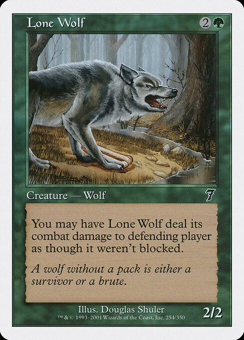 Lone Wolf - Magic: The Gathering 7ED #254