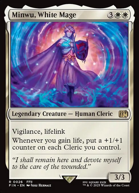 Minwu, White Mage - Magic: The Gathering FIN #26