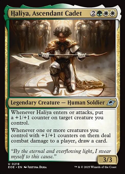 Haliya, Ascendant Cadet - Magic: The Gathering EOE #218