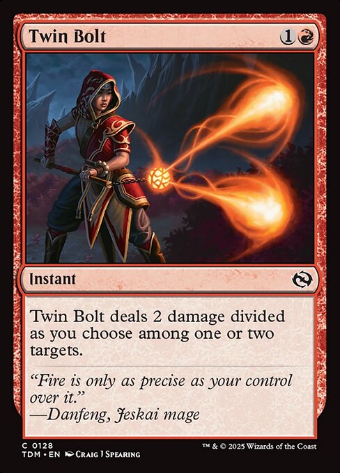 Twin Bolt - Magic: The Gathering TDM #128