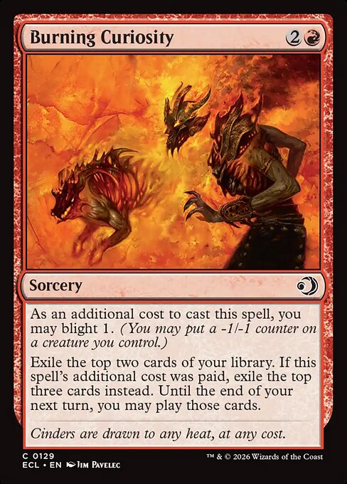 Burning Curiosity - Magic: The Gathering ECL #129