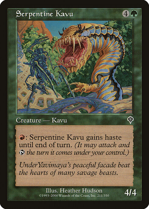 Serpentine Kavu - Magic: The Gathering INV #211