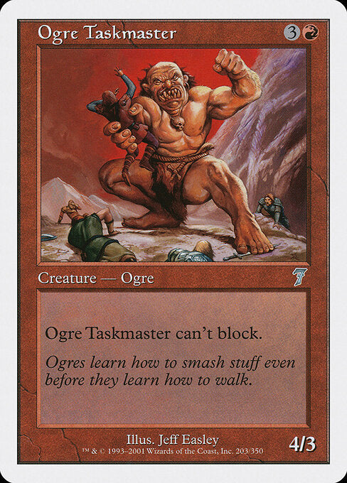 Ogre Taskmaster - Magic: The Gathering 7ED #203