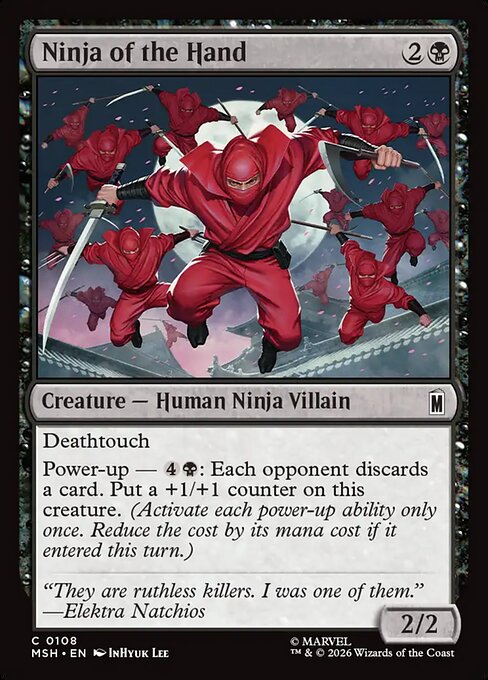 Ninja of the Hand - Magic: The Gathering MSH #108
