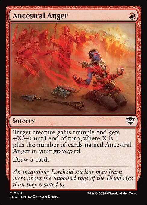 Ancestral Anger - Magic: The Gathering SOS #106