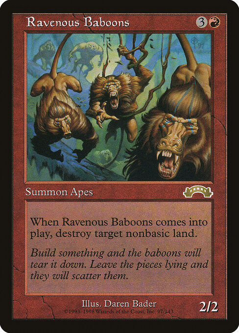 Ravenous Baboons - Magic: The Gathering EXO #97