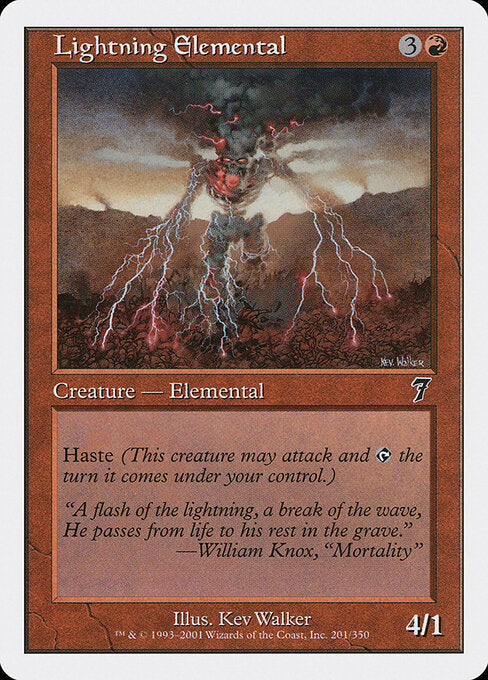Lightning Elemental - Magic: The Gathering 7ED #201