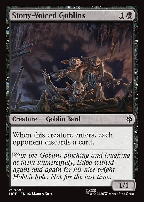 Stony-Voiced Goblins - Magic: The Gathering HOB #85