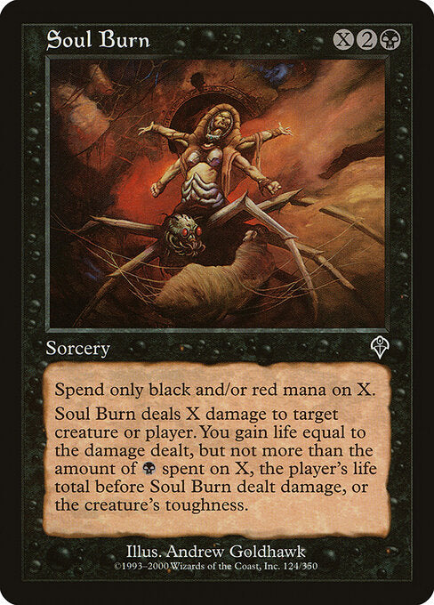 Soul Burn - Magic: The Gathering INV #124