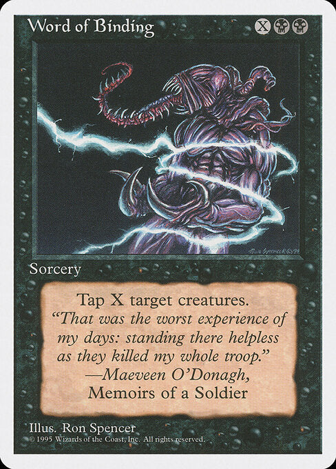 Word of Binding - Magic: The Gathering 4ED #172