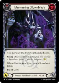 Murmuring Gloomblade (Red) - Flesh and Blood USURP-THE-SHADOW-THRONE #IAR132