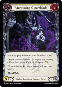 Murmuring Gloomblade (Yellow) - Flesh and Blood USURP-THE-SHADOW-THRONE #IAR133