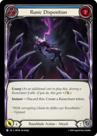 Runic Disposition (Blue) - Flesh and Blood USURP-THE-SHADOW-THRONE #IAR148