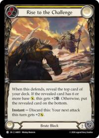 Rise to the Challenge (Yellow) - Flesh and Blood USURP-THE-SHADOW-THRONE #IAR051