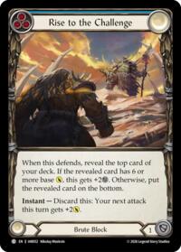 Rise to the Challenge (Blue) - Flesh and Blood USURP-THE-SHADOW-THRONE #IAR052