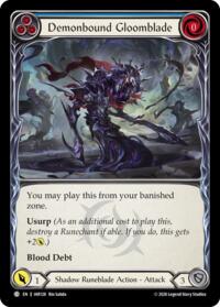 Demonbound Gloomblade (Blue) - Flesh and Blood USURP-THE-SHADOW-THRONE #IAR128