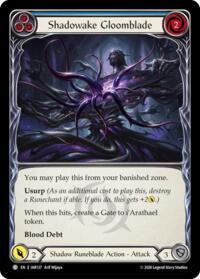 Shadowake Gloomblade (Blue) - Flesh and Blood USURP-THE-SHADOW-THRONE #IAR137