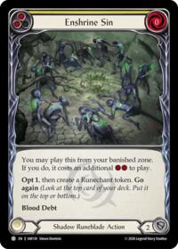 Enshrine Sin (Yellow) - Flesh and Blood USURP-THE-SHADOW-THRONE #IAR139