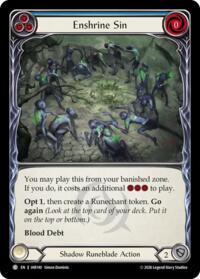Enshrine Sin (Blue) - Flesh and Blood USURP-THE-SHADOW-THRONE #IAR140