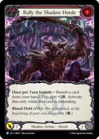 Rally the Shadow Horde (Red) - Flesh and Blood USURP-THE-SHADOW-THRONE #IAR171