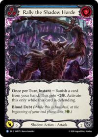 Rally the Shadow Horde (Blue) - Flesh and Blood USURP-THE-SHADOW-THRONE #IAR173