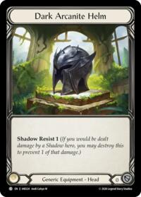 Dark Arcanite Helm - Flesh and Blood USURP-THE-SHADOW-THRONE #IAR224