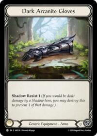 Dark Arcanite Gloves - Flesh and Blood USURP-THE-SHADOW-THRONE #IAR226