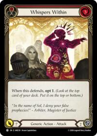 Whispers Within (Red) - Flesh and Blood USURP-THE-SHADOW-THRONE #IAR239