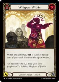 Whispers Within (Blue) - Flesh and Blood USURP-THE-SHADOW-THRONE #IAR241