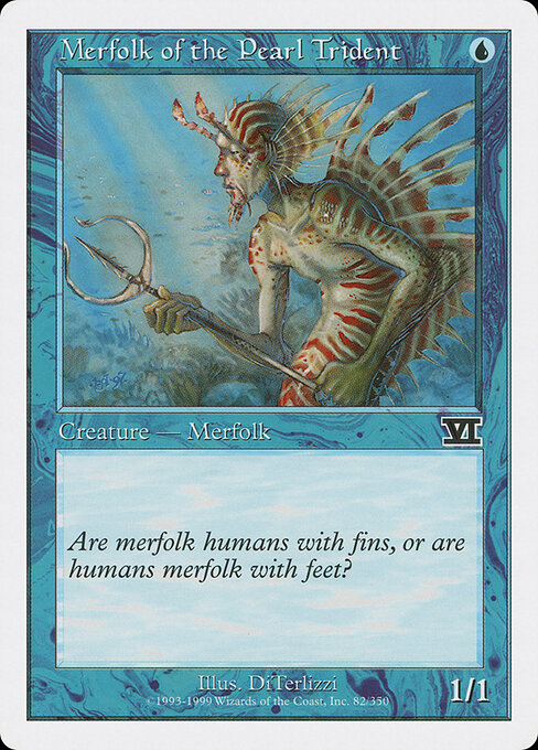 Merfolk of the Pearl Trident - Magic: The Gathering 6ED #82