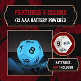 D12 Light Battery Powered D&D Dice Decor