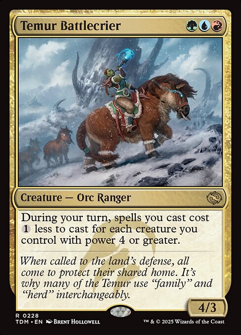 Temur Battlecrier - Magic: The Gathering TDM #228