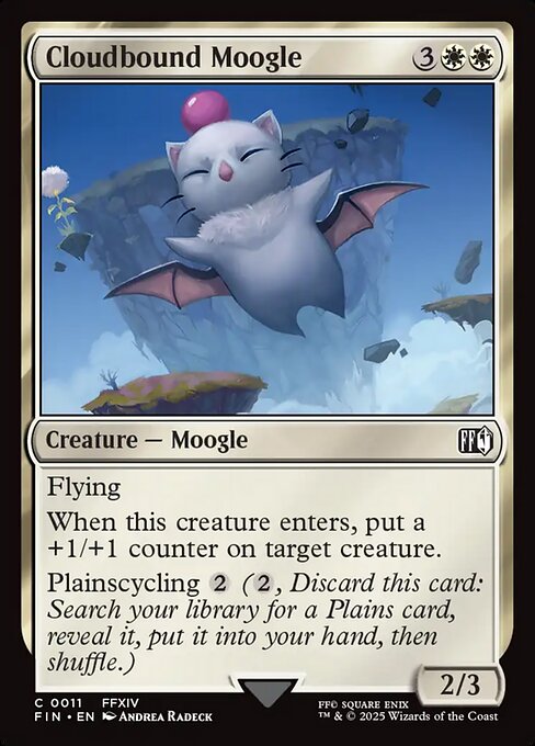 Cloudbound Moogle - Magic: The Gathering FIN #11