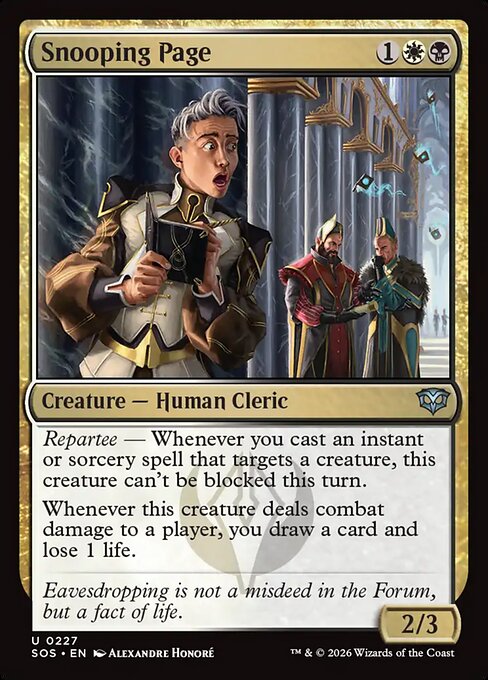 Snooping Page - Magic: The Gathering SOS #227