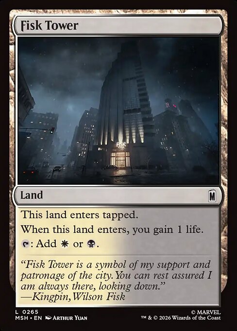 Fisk Tower - Magic: The Gathering MSH #265