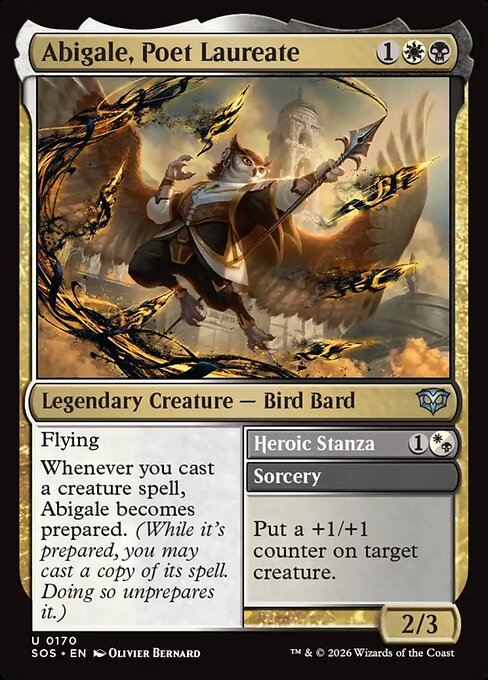 Abigale, Poet Laureate // Heroic Stanza - Magic: The Gathering SOS #170