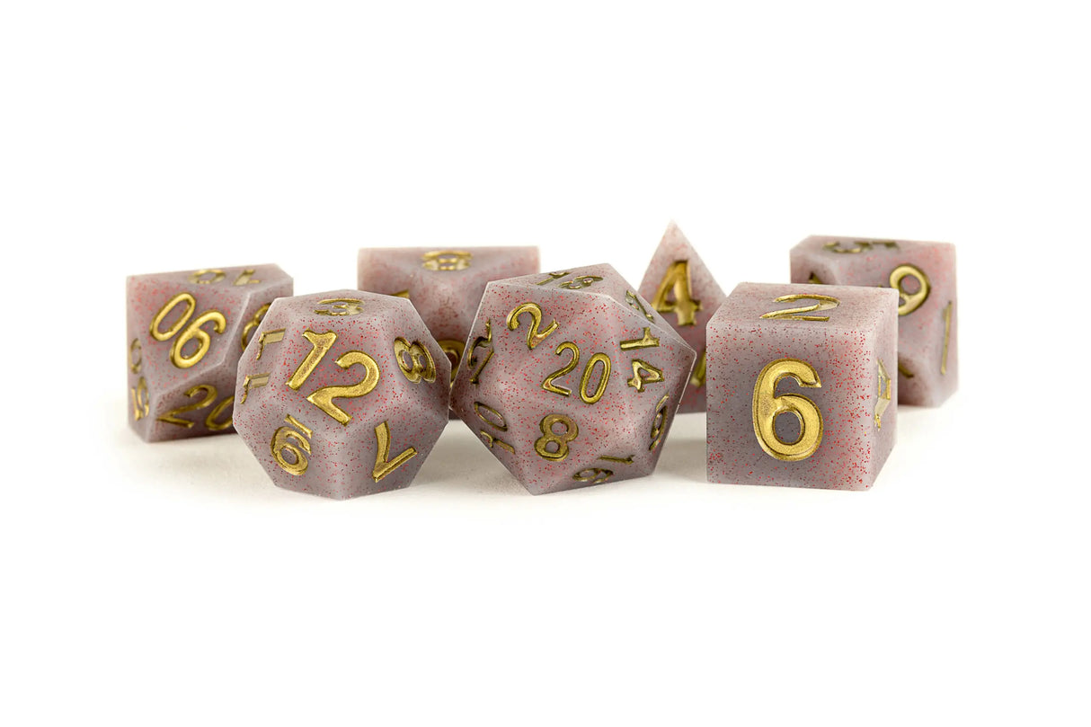 Metallic Dice Games LLC - Volcanic Soot Silicone Dice Set