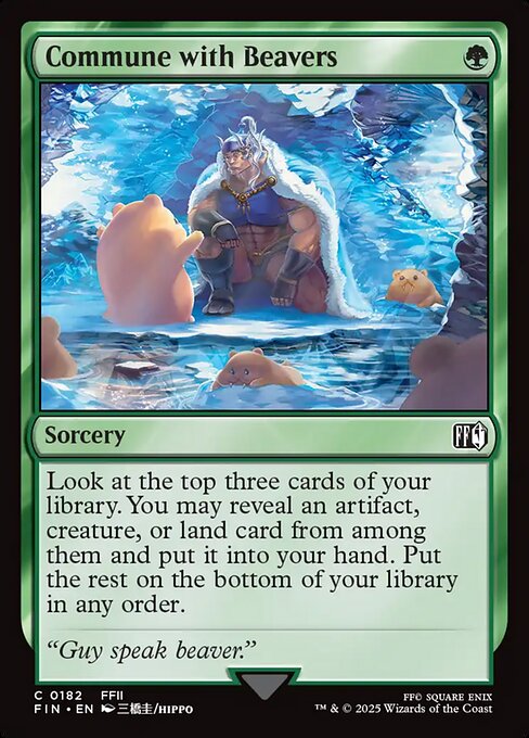 Commune with Beavers - Magic: The Gathering FIN #182