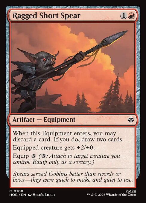 Ragged Short Spear - Magic: The Gathering HOB #108