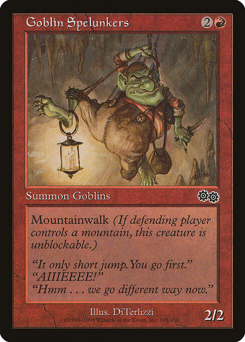 Goblin Spelunkers - Magic: The Gathering USG #195