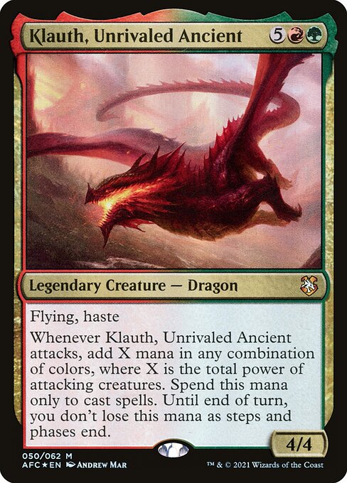 Klauth, Unrivaled Ancient Forgotten Realms Commander afc
