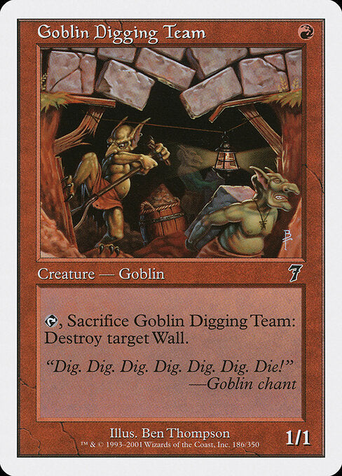 Goblin Digging Team - Magic: The Gathering 7ED #186